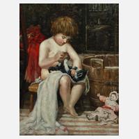 Spielendes Kind mit Katze111