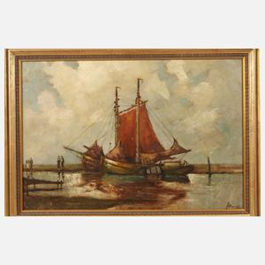 Segelschiffe an der Küste