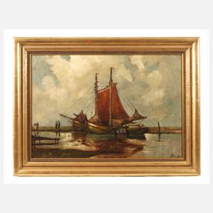 Segelschiffe an der Küste