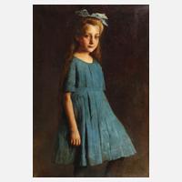 Mädchen im blauen Kleid111