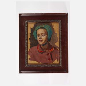 Junge Frau mit Haube