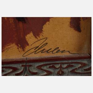 Junge Frau mit Haube