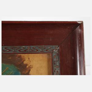 Junge Frau mit Haube