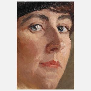 Elegantes Damenportrait des Jugendstils