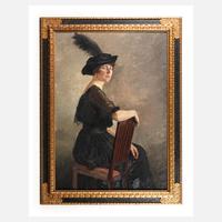 Elegantes Damenportrait des Jugendstils111