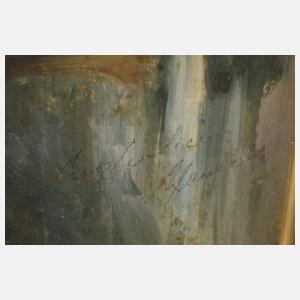 Kinder unter einem Schirm