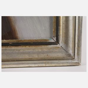 Sitzende Dame in Blau