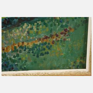 Baumgruppe in Sommerlandschaft