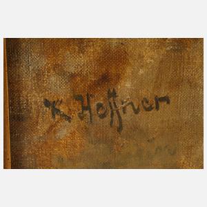 Bergige Landschaft mit Tempelanlage