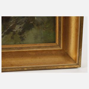 Bergige Landschaft mit Tempelanlage