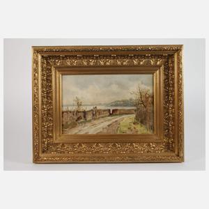 Impressionistische Szene am Fluss