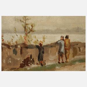 Impressionistische Szene am Fluss