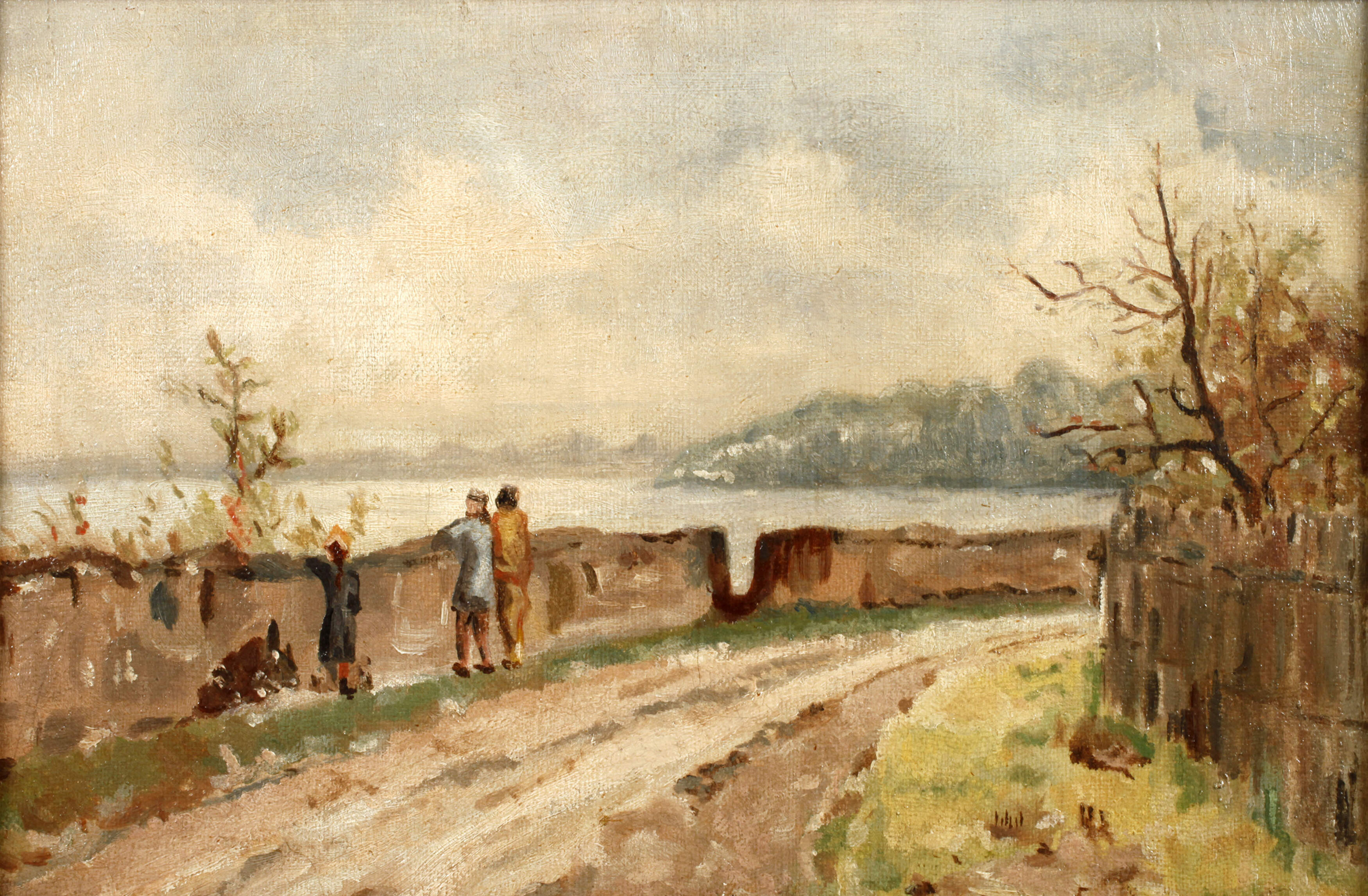 Impressionistische Szene am Fluss