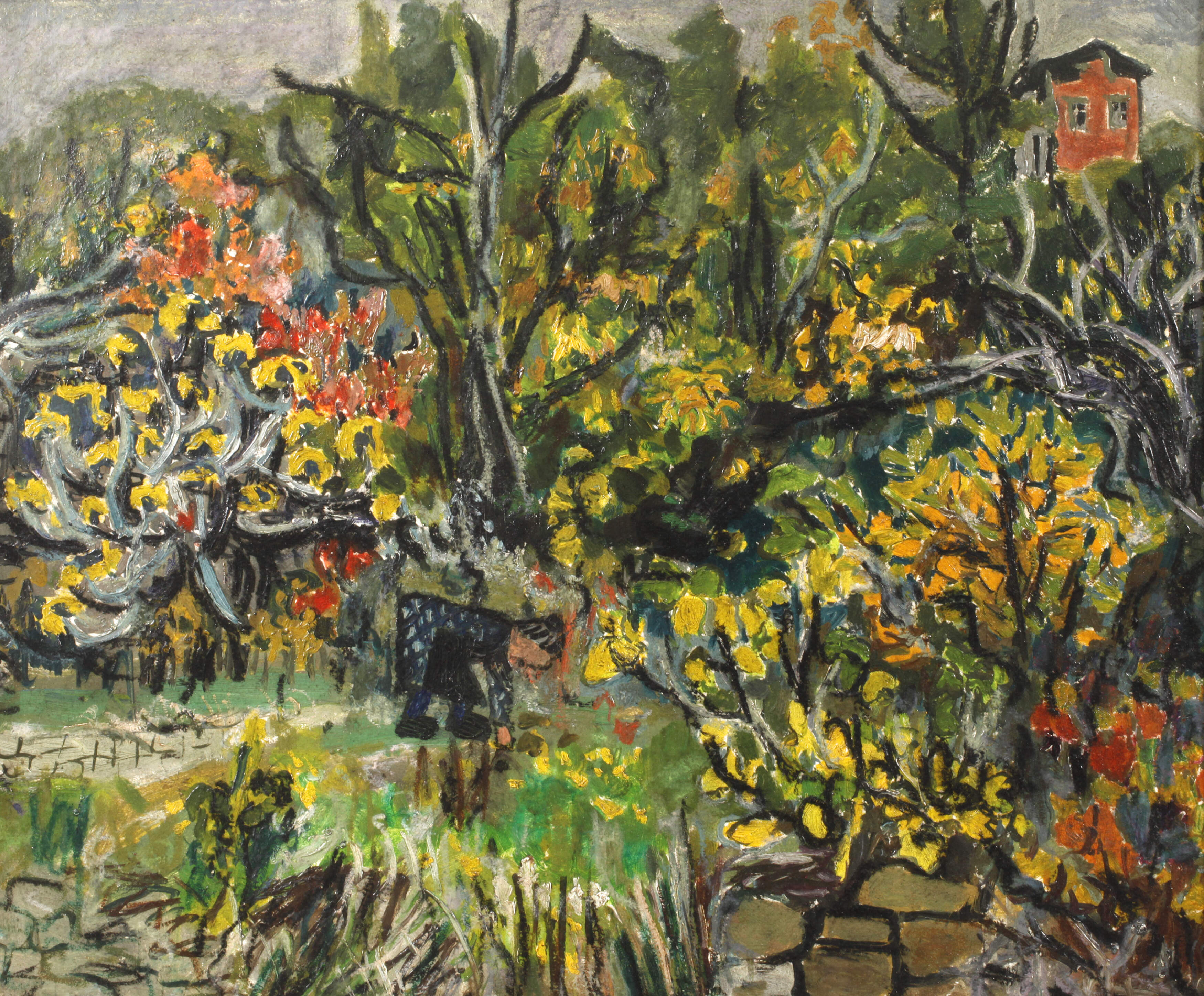 Bei der Gartenarbeit