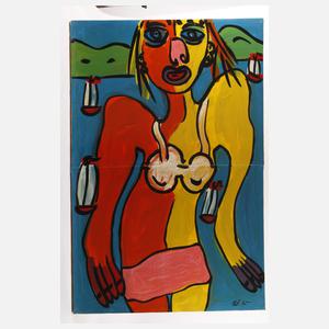 Peter Robert Keil, Sommerlicher weiblicher Halbakt