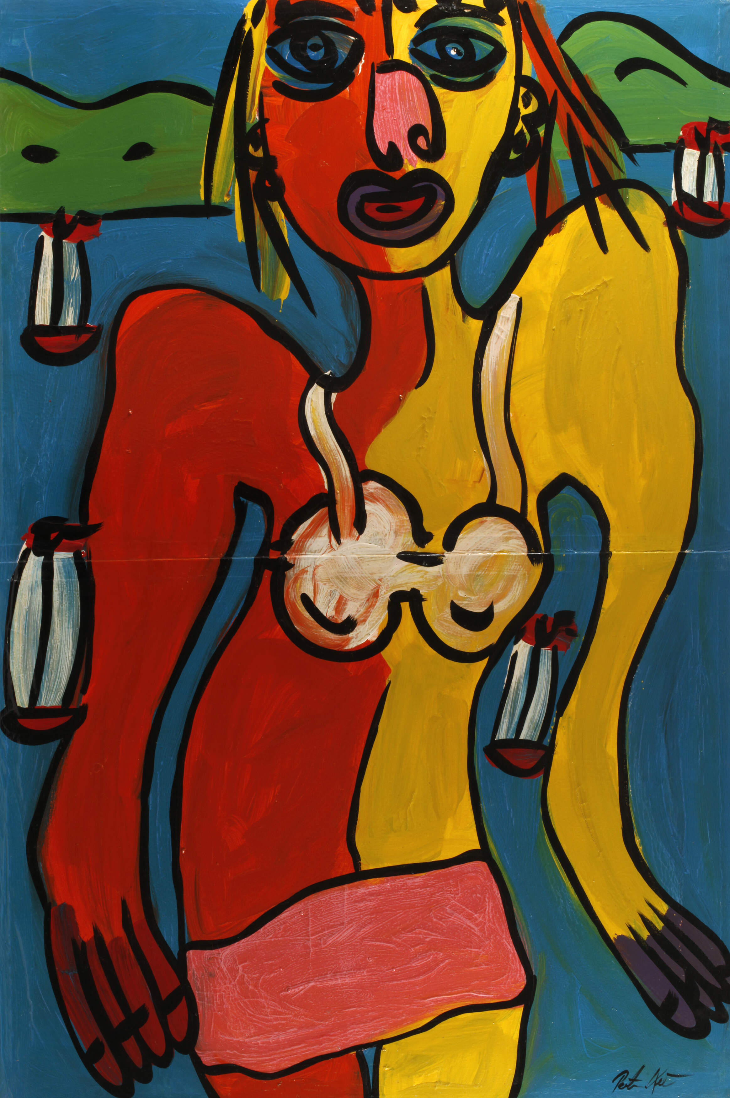 Peter Robert Keil, Sommerlicher weiblicher Halbakt