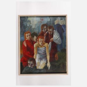 Moderne Adaption Jesu Grablegung
