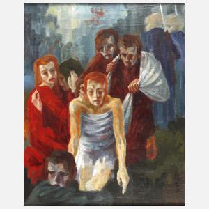 Moderne Adaption Jesu Grablegung