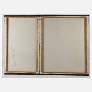 Zeitgenössisches Doppelgemälde Acrylmalerei