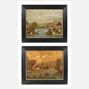 Paar schwarze Lackleisten