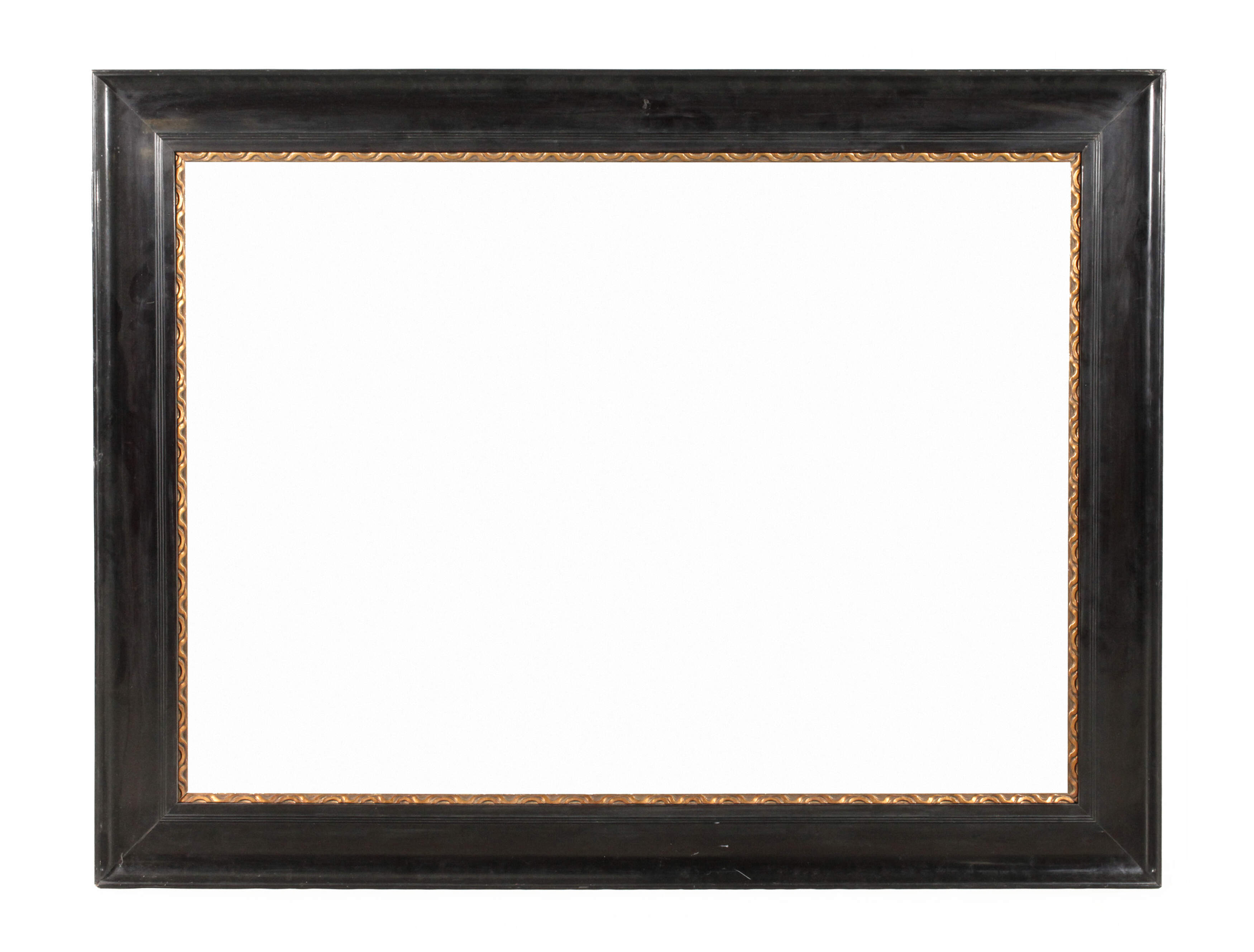 Breite schwarze Lackleiste