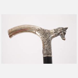 Spazierstock Silber