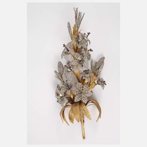 Drei florale Wandappliken