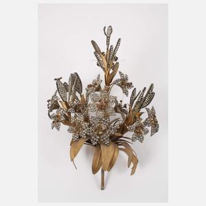 Drei florale Wandappliken