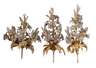 Drei florale Wandappliken