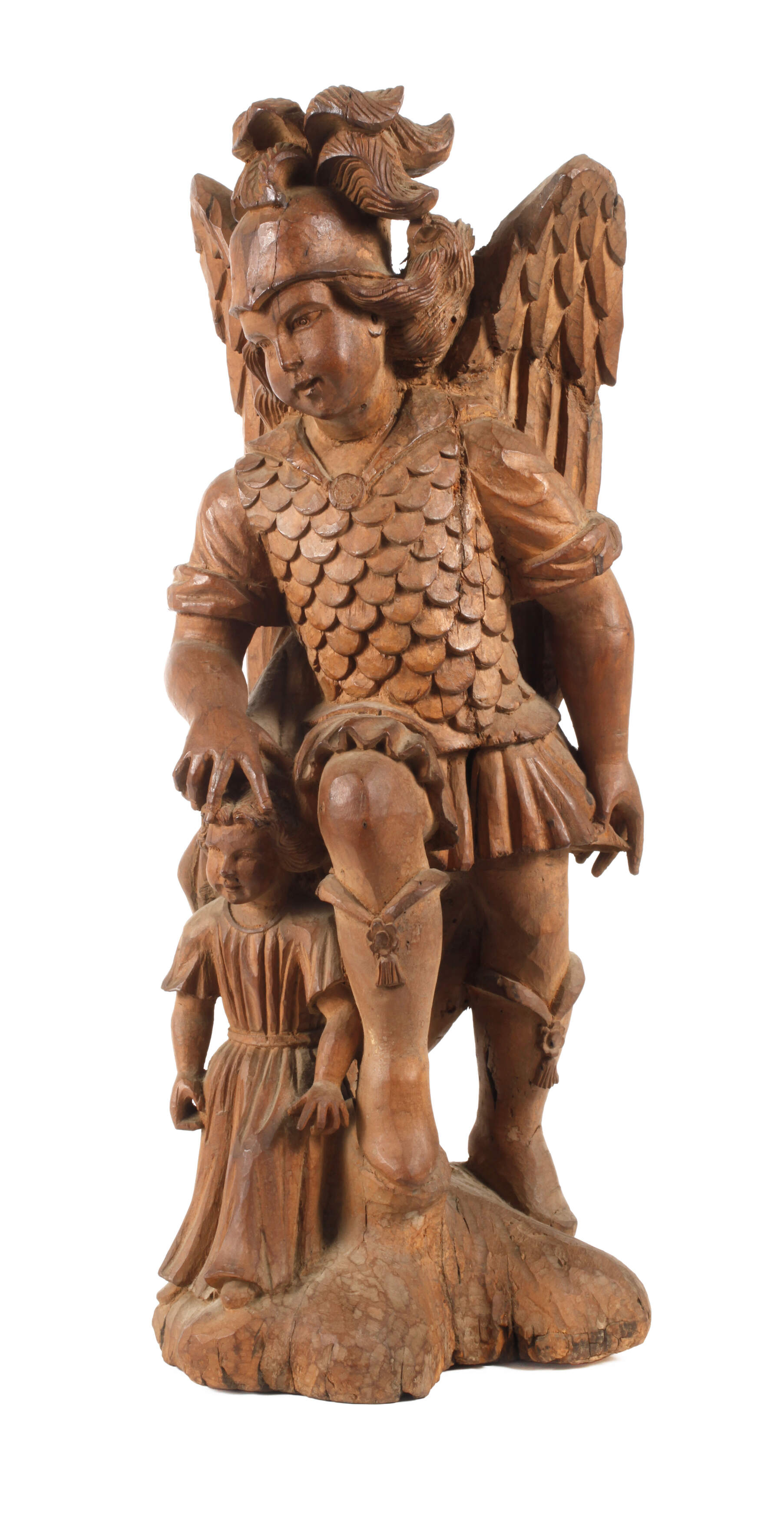 Geschnitzte Heiligenfigur