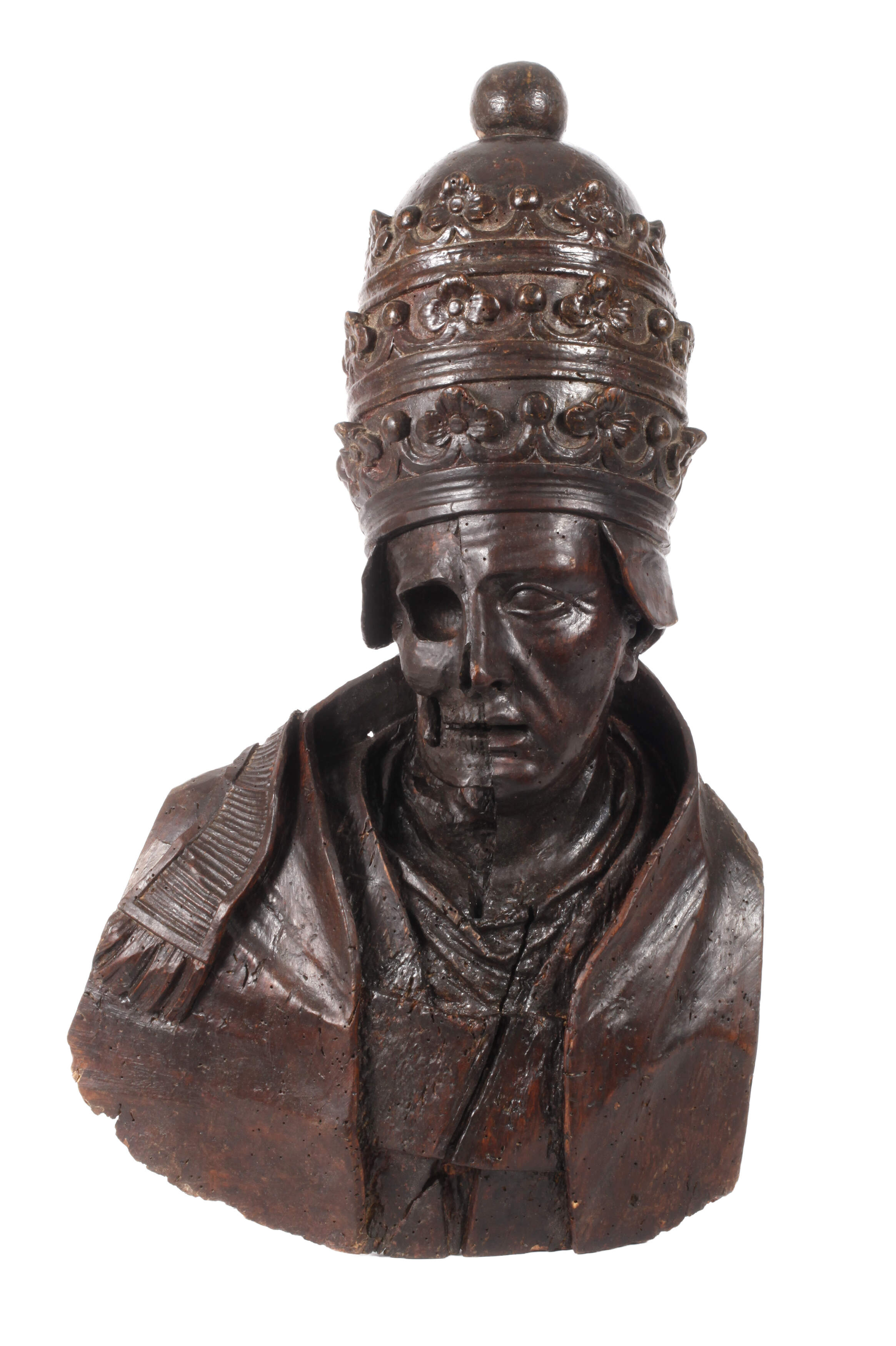 Geschnitztes Memento Mori