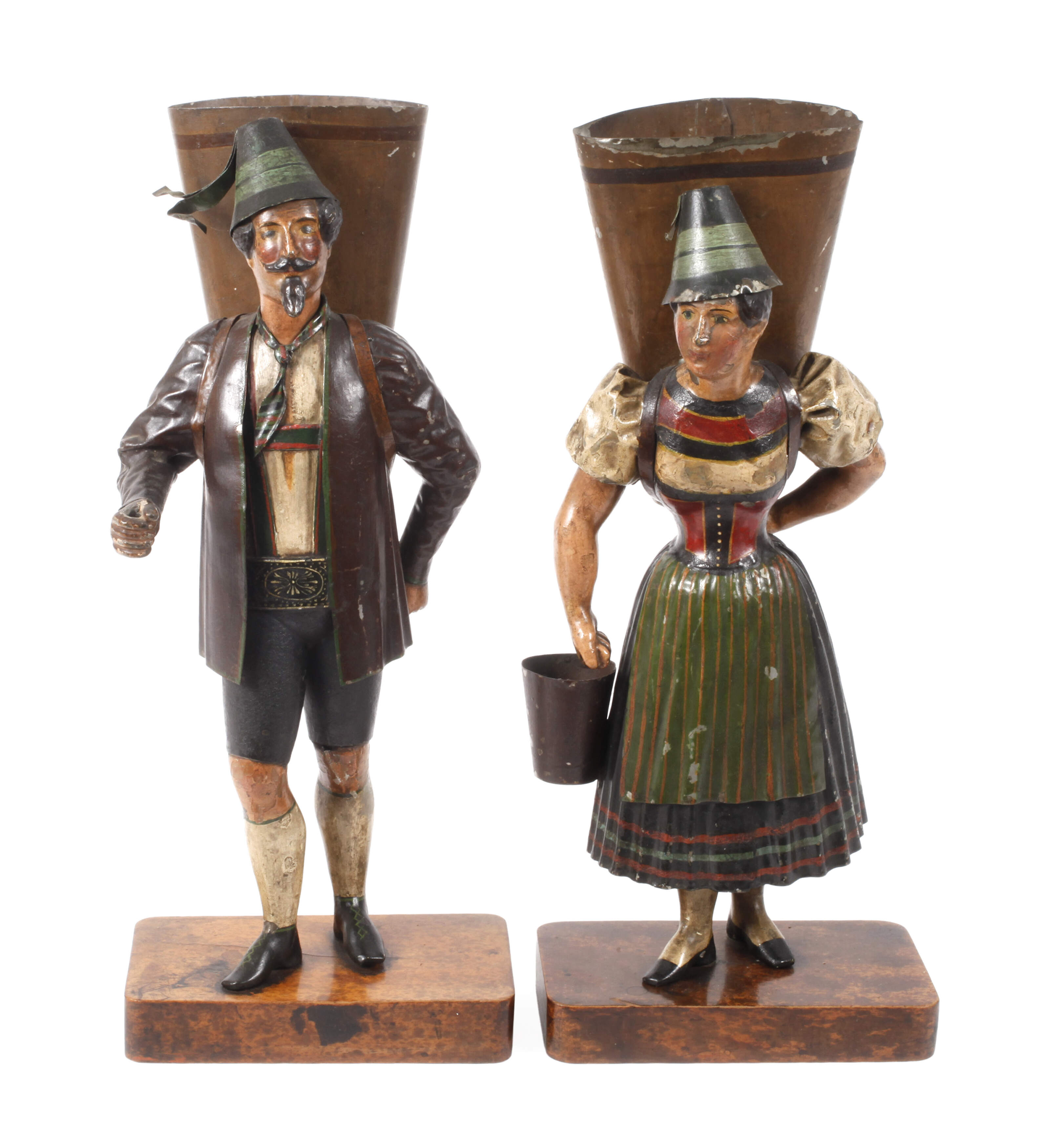 Paar Büttenfiguren