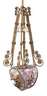 Bleiglaslampe Jugendstil