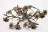 Paar florale Wandleuchter