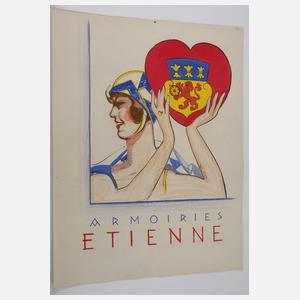 Willy Friedrich Burger, attr., "Armoiries Etienne"