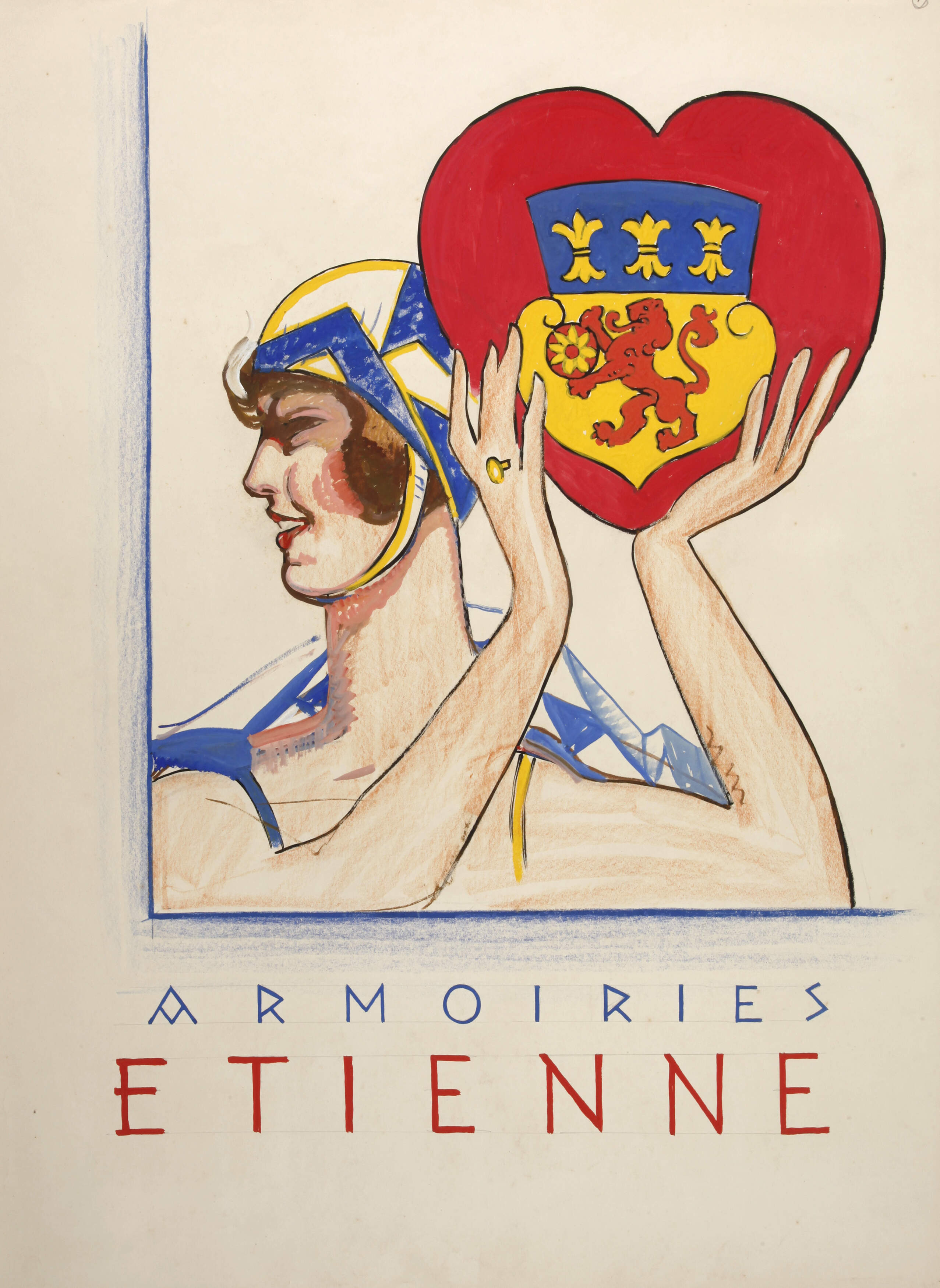 Willy Friedrich Burger, attr., "Armoiries Etienne"