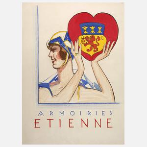 Willy Friedrich Burger, attr., "Armoiries Etienne"