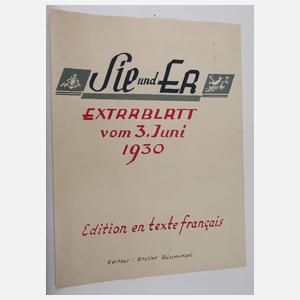 Willy Friedrich Burger, attr., Entwurf "Sie & Er"