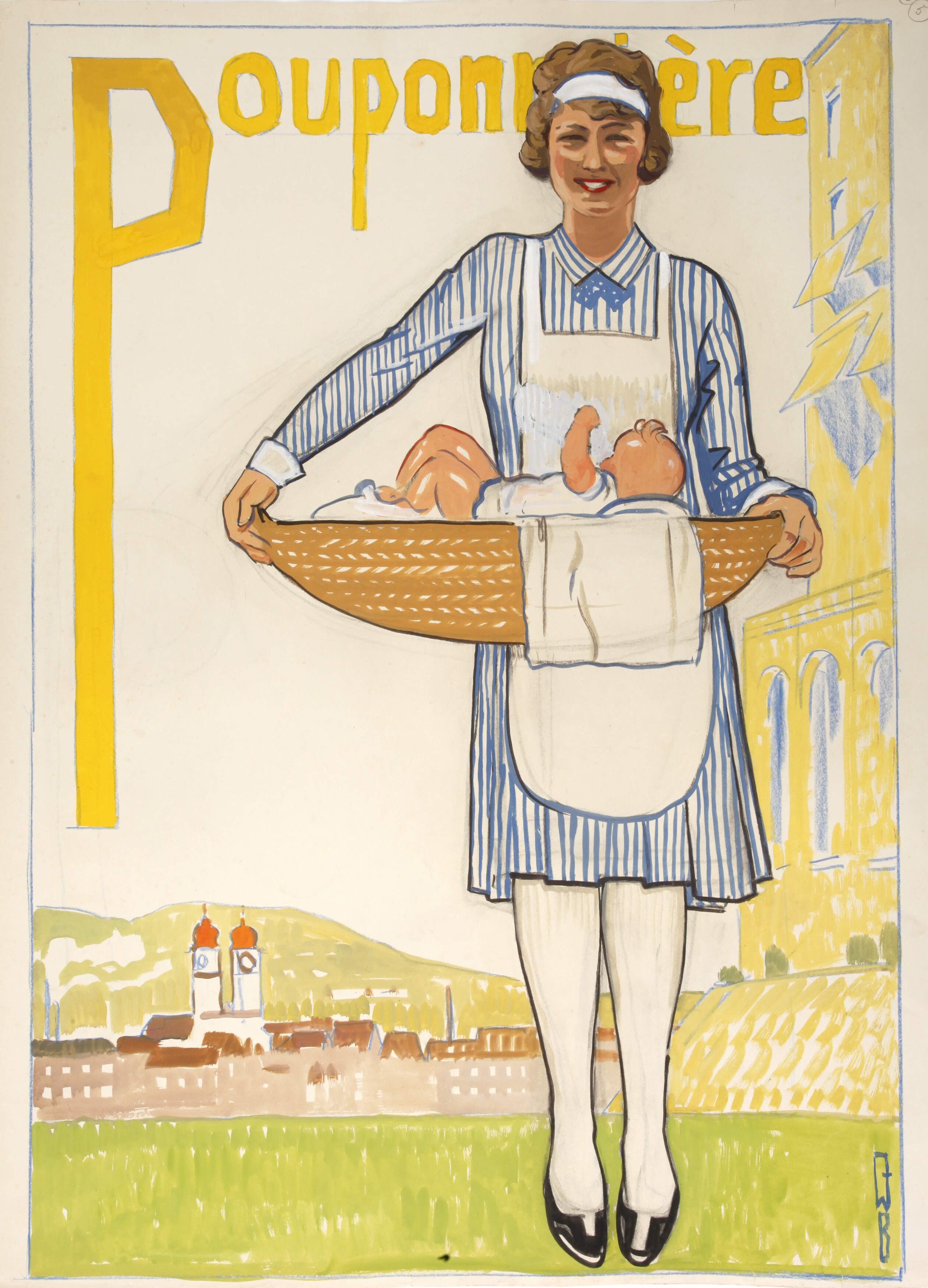 Willy Friedrich Burger, Plakatentwurf "Pouponniére"