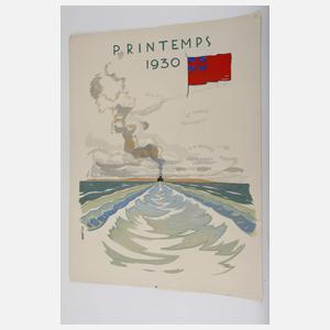 Willy Friedrich Burger, Plakatentwurf "Printemps 1930"