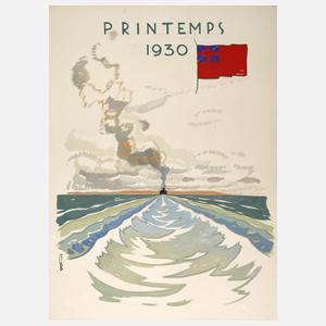 Willy Friedrich Burger, Plakatentwurf "Printemps 1930"