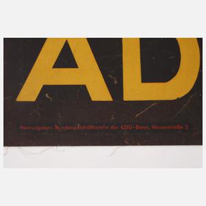 Historisches CDU-Wahlplakat