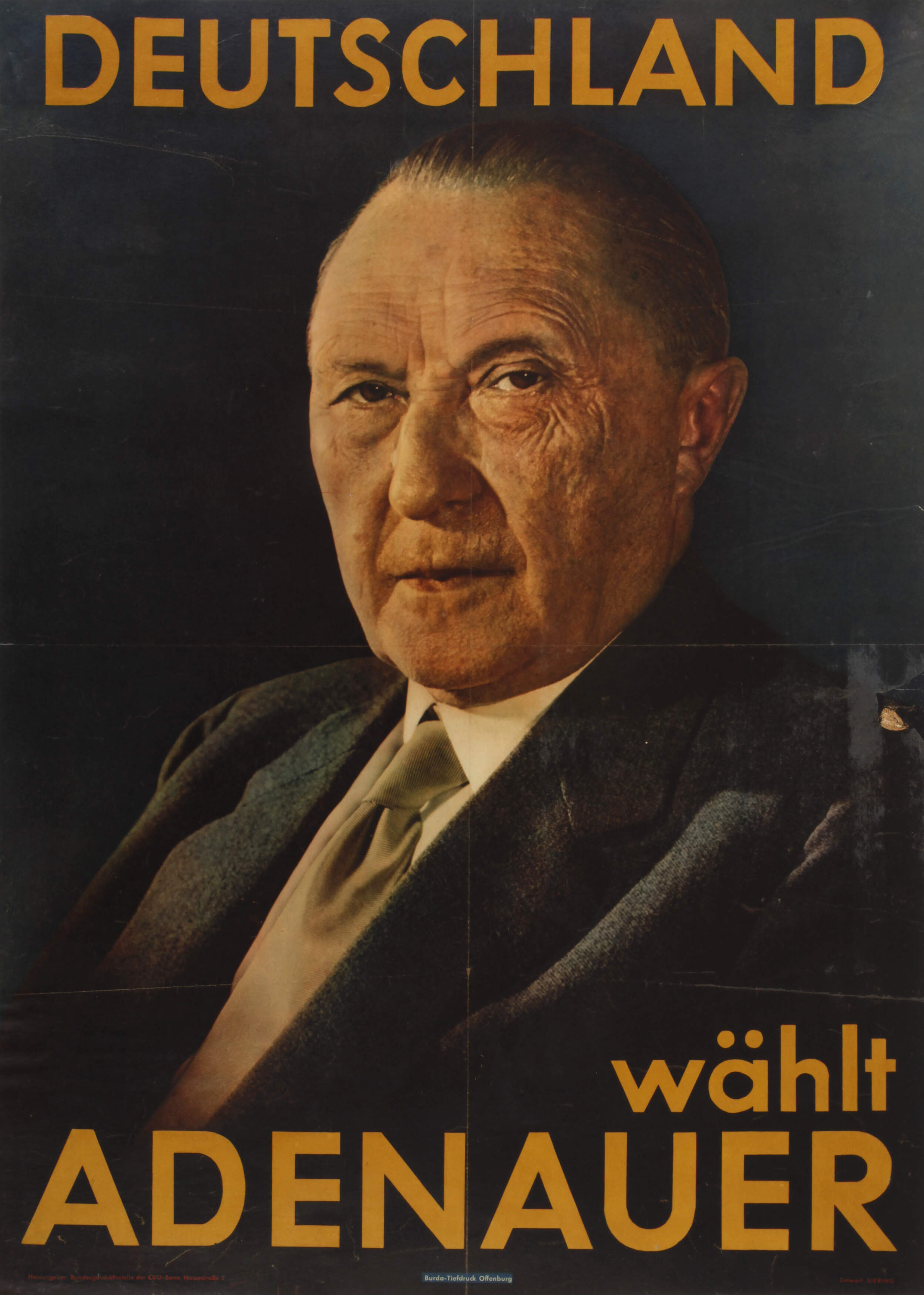 Historisches CDU-Wahlplakat