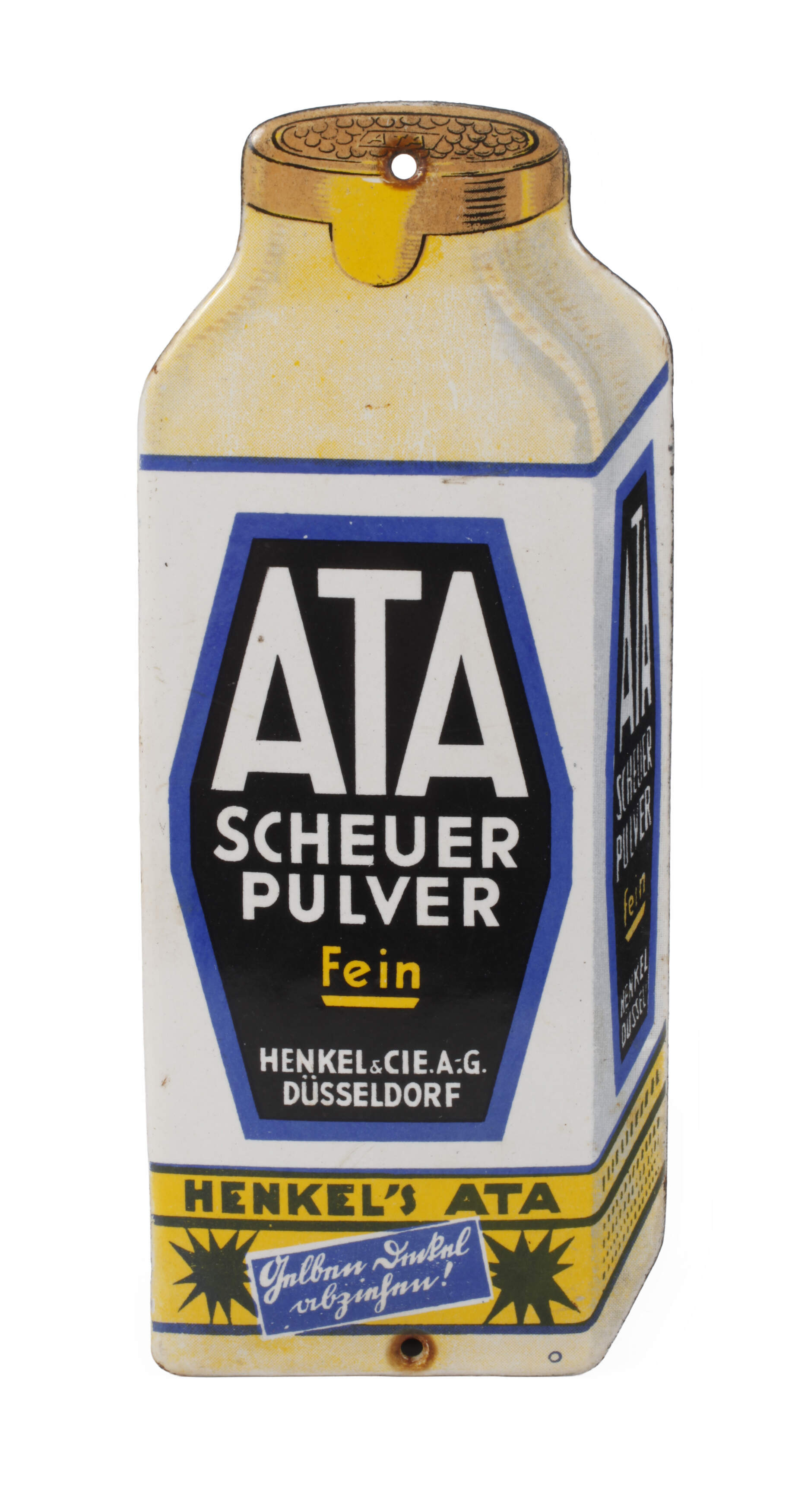 Emailleschild Ata