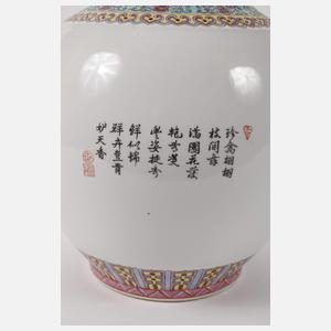 Bodenvase Famille rose