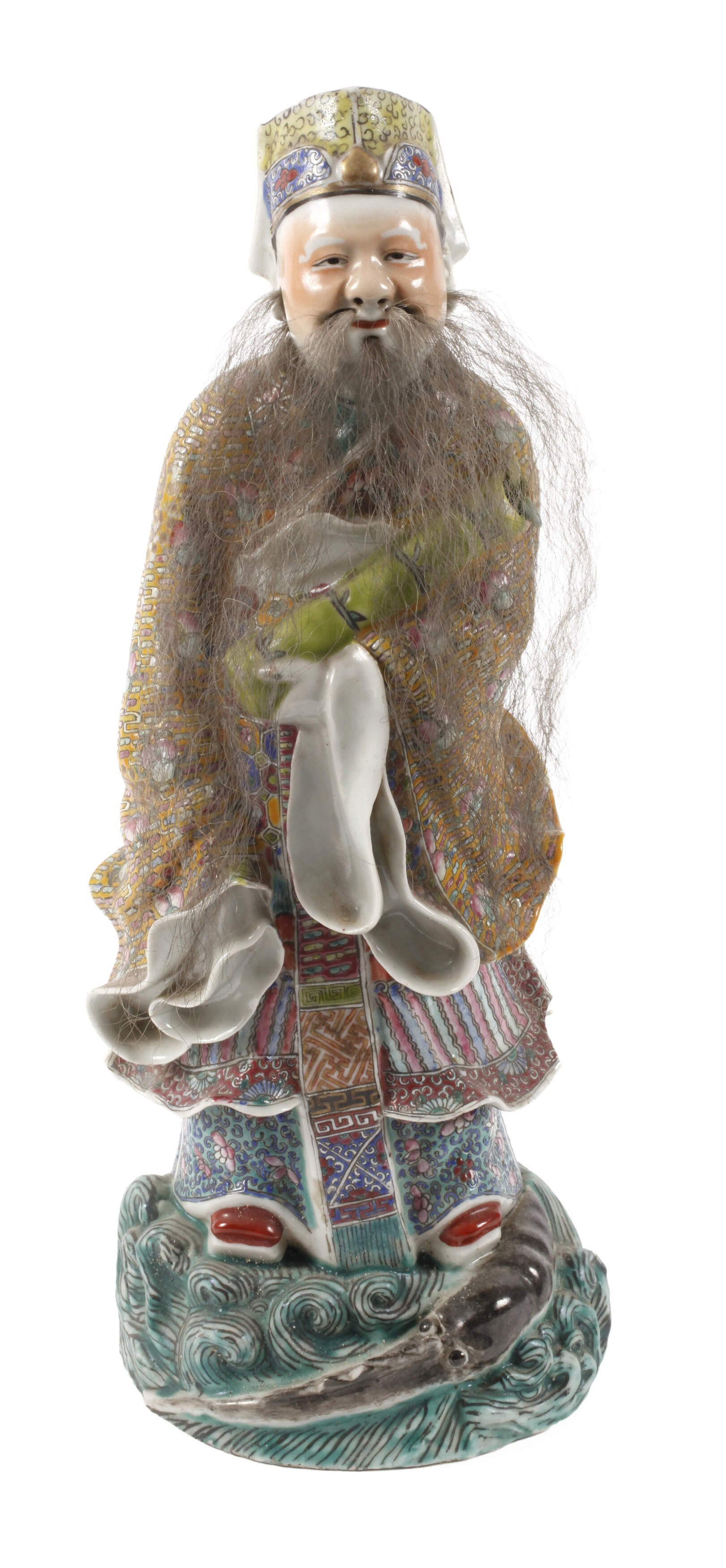 Große Porzellanfigur Luxing