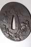 Tsuba mit Landschaftsmotiv