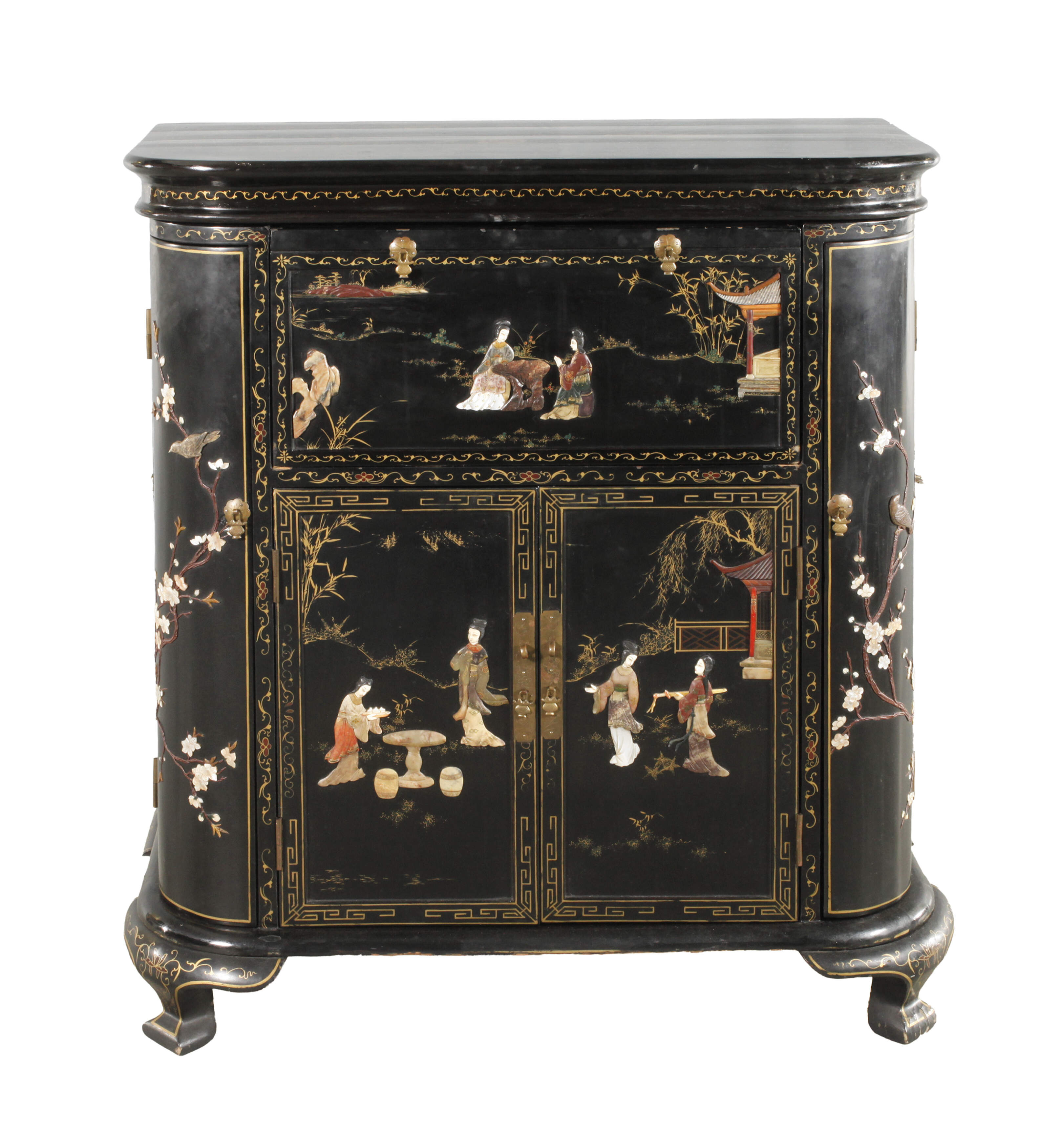 Barschrank mit Chinoiserien