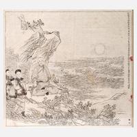 Ooka Shunboku, "Entspannung auf einem Felsen"111