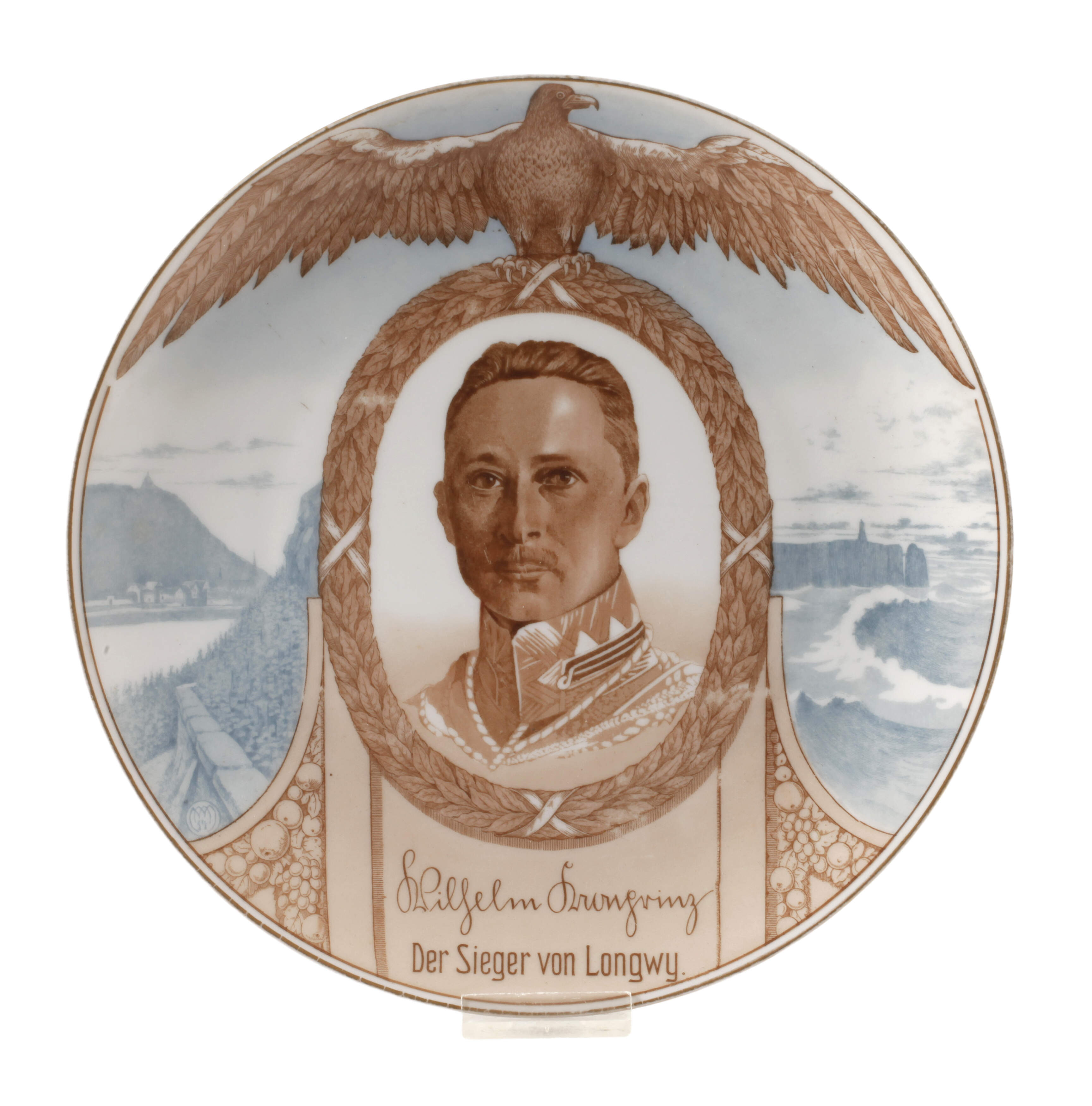 Propaganda-Wandteller Kronprinz Wilhelm